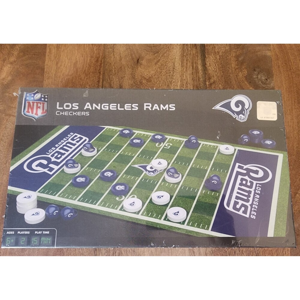 MasterPieces NFL Los Angeles Rams Checkers Board Game | 13" x 21"